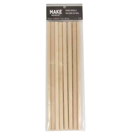 12" Wood Dowels, 8ct. by Make Market®